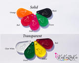 0.4"x1.38" (1x3.5 cm) Acrylic labels for handmade goods 50 pcs