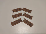 0.8"x1.57" (2x4 cm) Leather labels for handmade goods 50 pcs