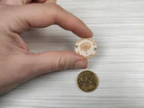 1" (2.5 cm) Wooden button labels for handmade goods 50 pcs
