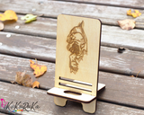 Wooden phone stand