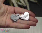 Acrylic wedding heart scatter  decor, knitting, labeling, confetti