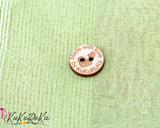 0.8" (2 cm) Wooden button labels for handmade goods 50 pcs