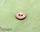 0.8" (2 cm) Wooden button labels for handmade goods 50 pcs