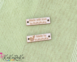 0.4"x1.38" (1x3.5 cm) Wooden labels for handmade goods 50 pcs