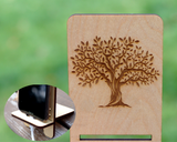 Wooden phone stand
