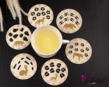 Wild animal cup coaster, mug pad
