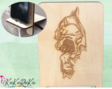 Personalized wooden phone stand