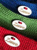 Oval 0.6''x1'' Wooden button labels for handmade goods 50 pcs